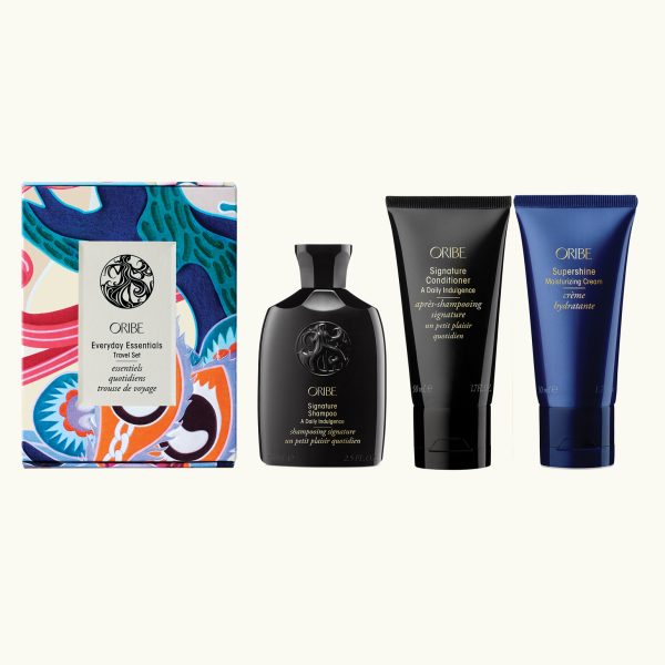 Oribe hair and body care products set.
