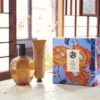 Luxurious skincare set by window light